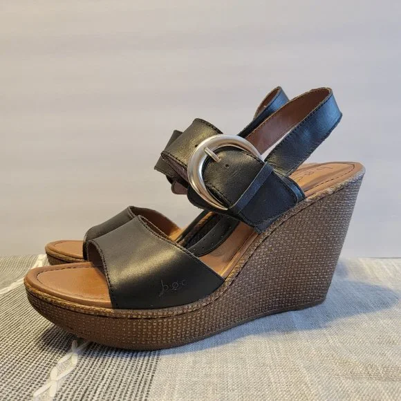 Born | Shoes | Boc Born Concept Alondra Black Leather Buckle  display picture 1